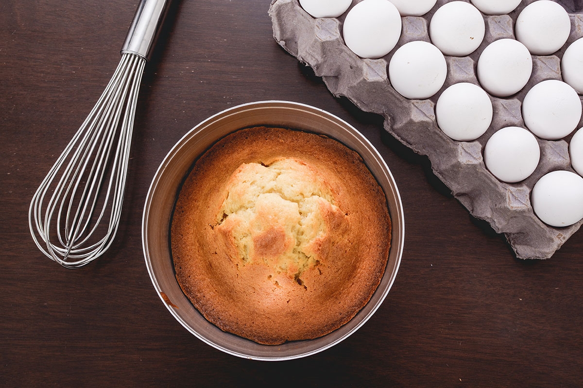 Baked good with eggs