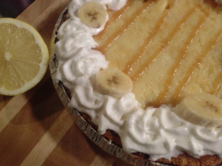 Bananas Foster Cream Cheese Pie