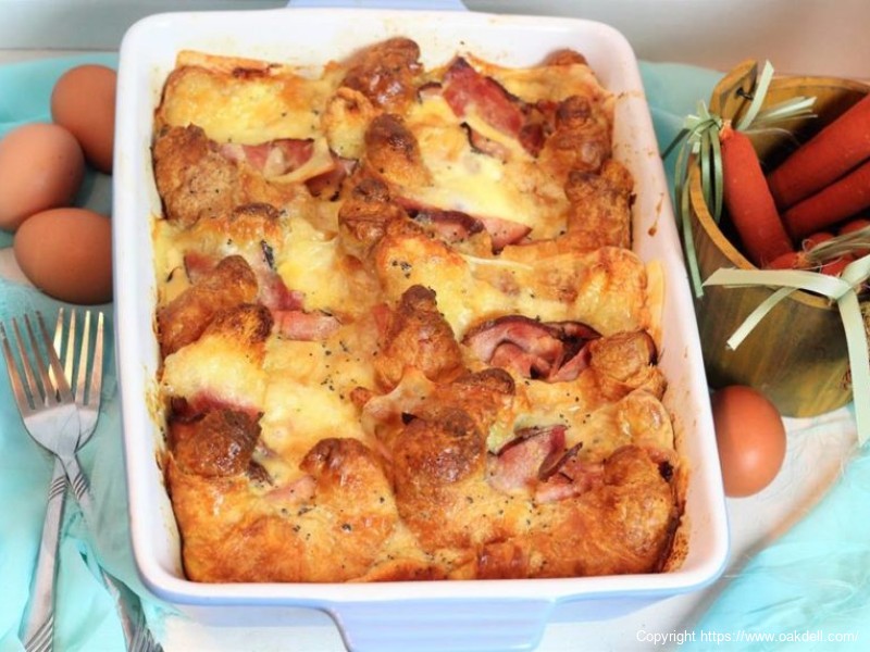 Croissant Sandwich Egg Bake