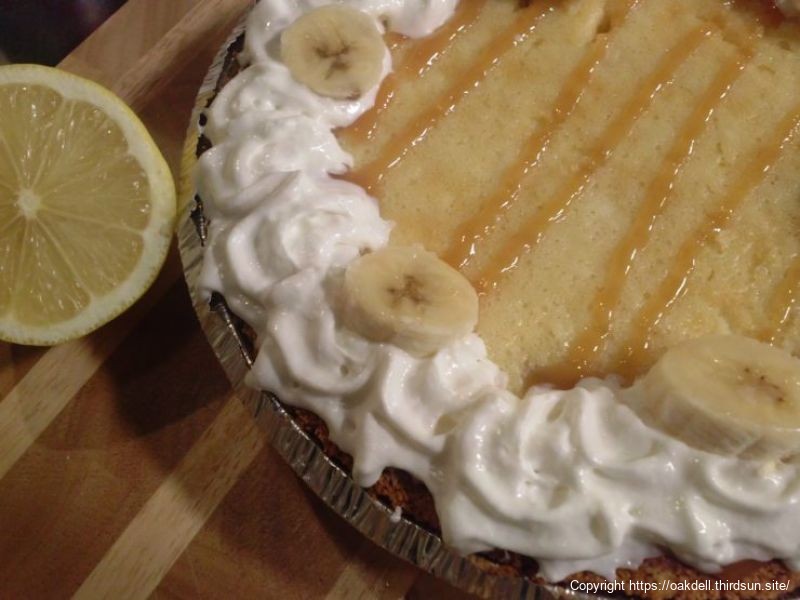 Bananas Foster Cream Cheese Pie