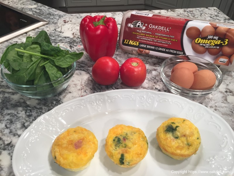 Spinach, Ham &amp; Cheese Egg Muffins