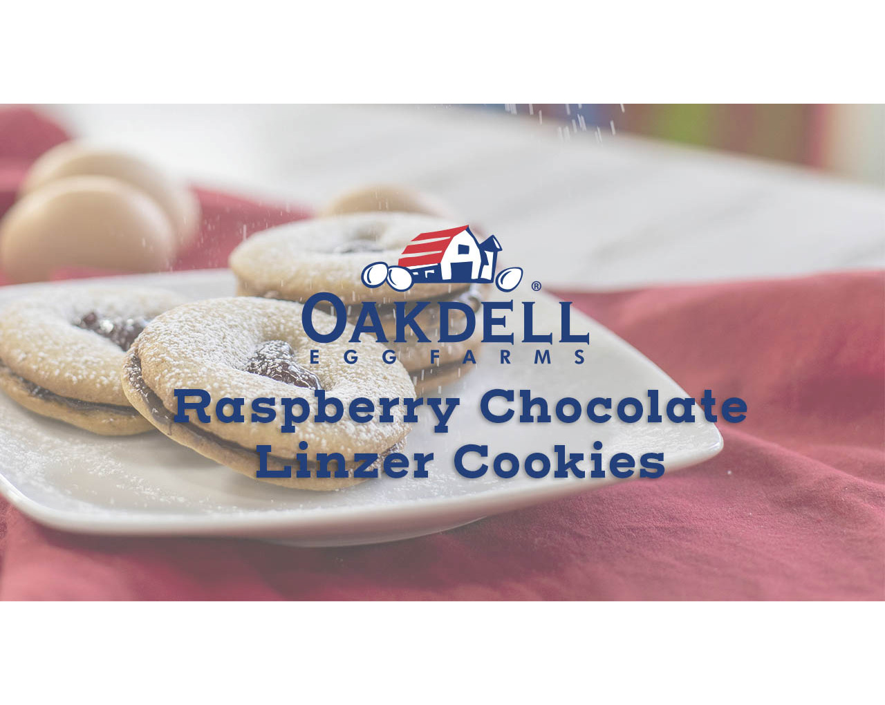 Raspberry Chocolate Linzer Cookies