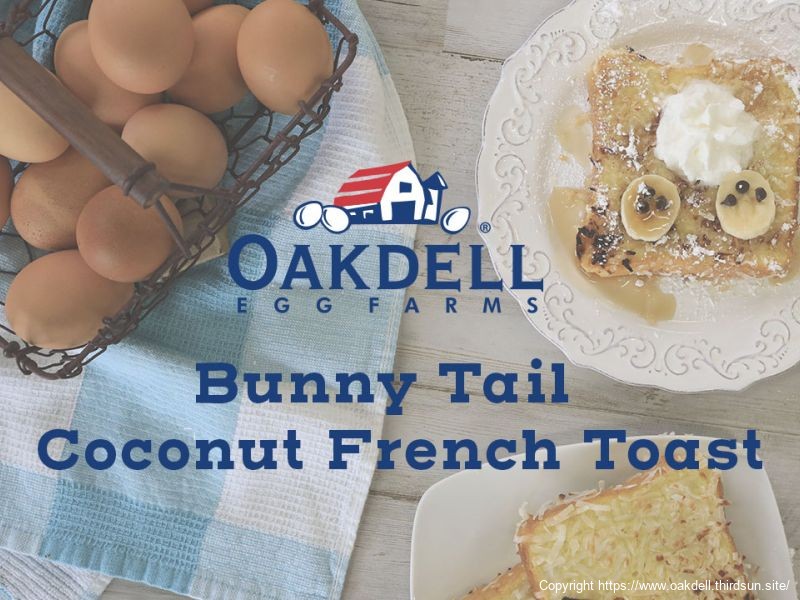 Bunny Tail Coconut Crusted French Toast