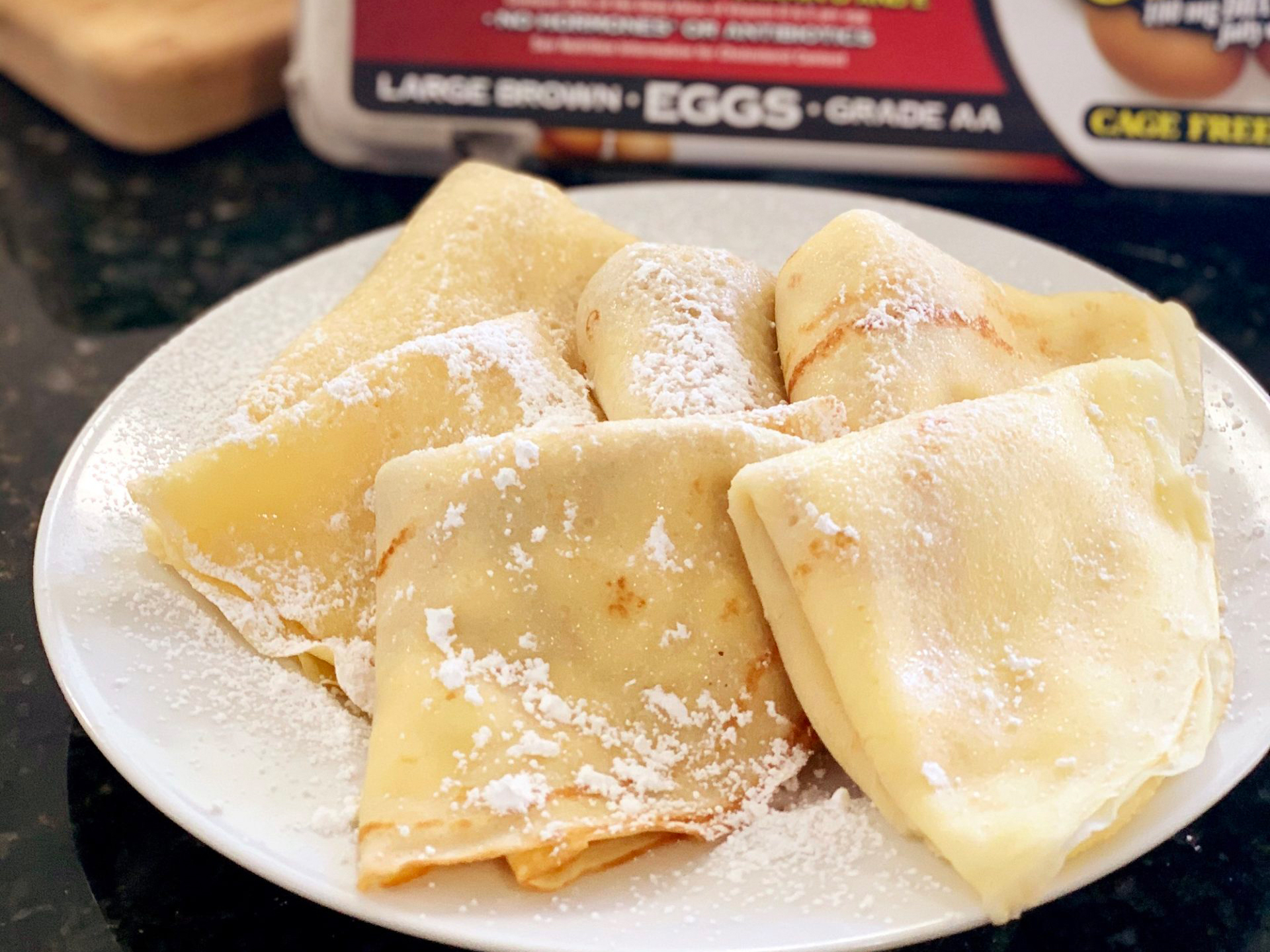 Crepes with a Lemon Ricotta Filling