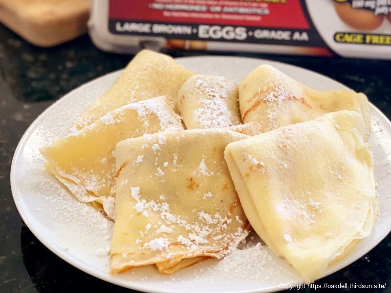 Crepes with a Lemon Ricotta Filling
