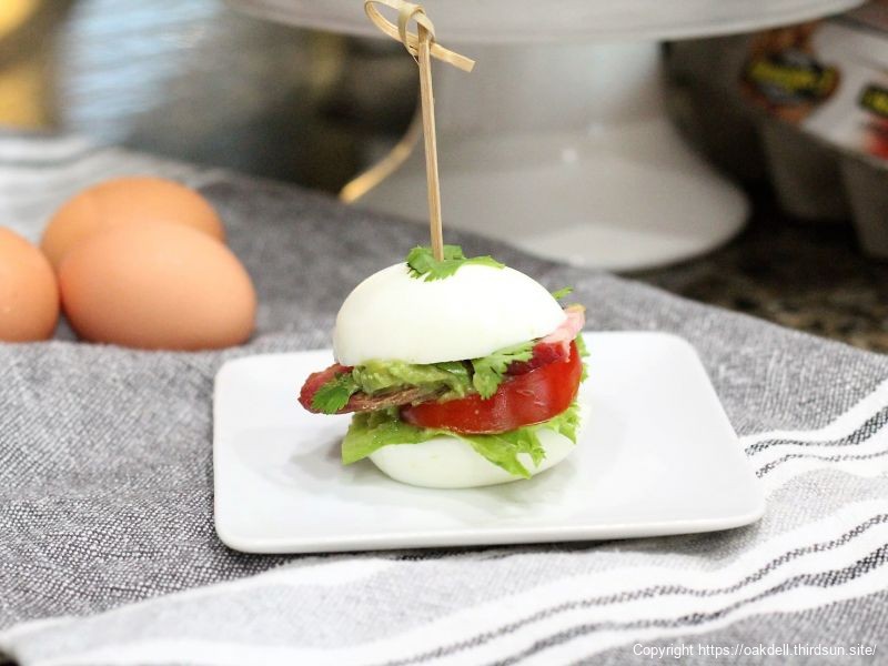 Egg Guacamole BLT Buns