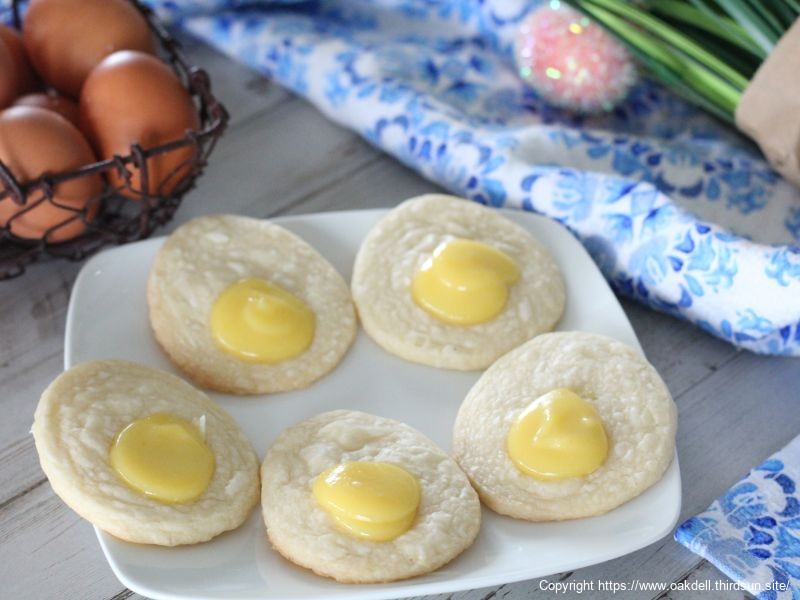 Lemon Curd Shortbread Cookies
