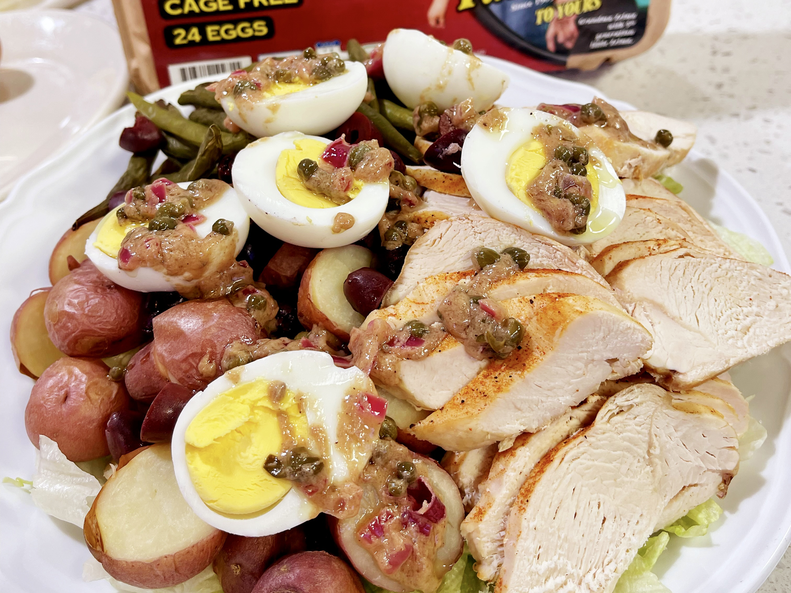 Chicken Niçoise Salad