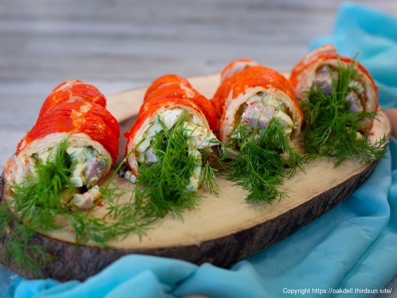 Egg and Ham Salad Carrot Pastry