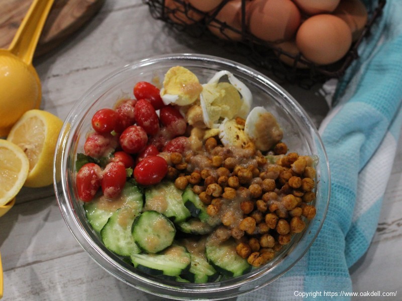 Shawarma Chickpea and Egg Salad