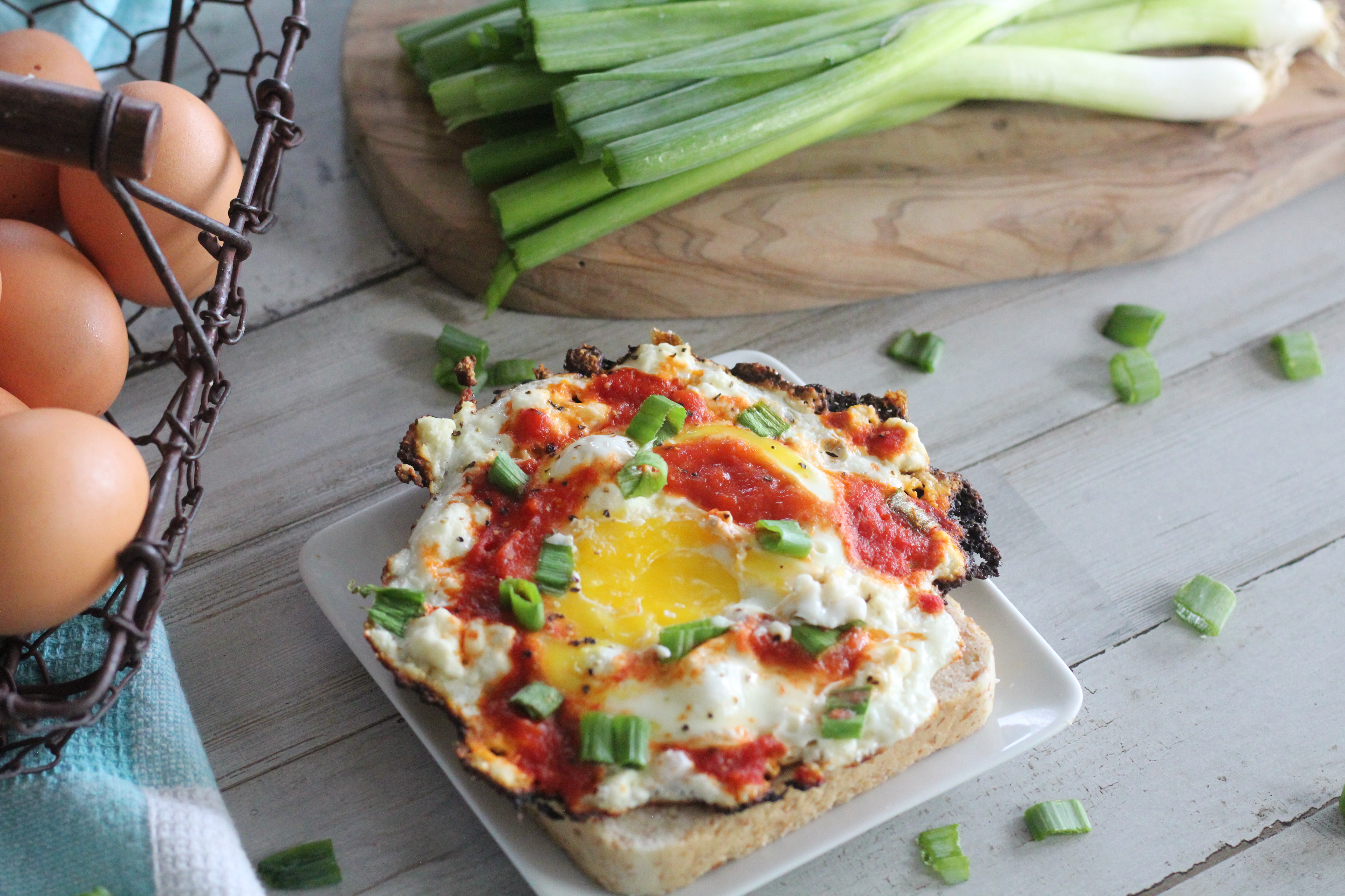 Viral Crispy Feta Eggs