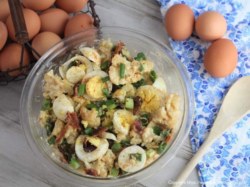 Cauliflower Egg Salad