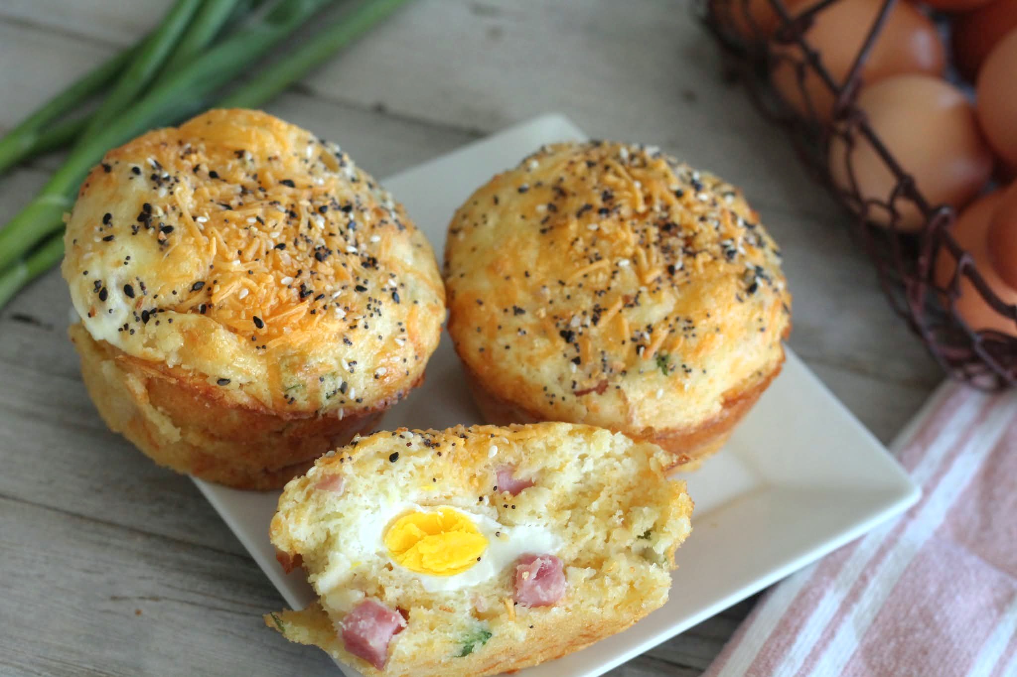 Savory Egg Stuffed Muffins