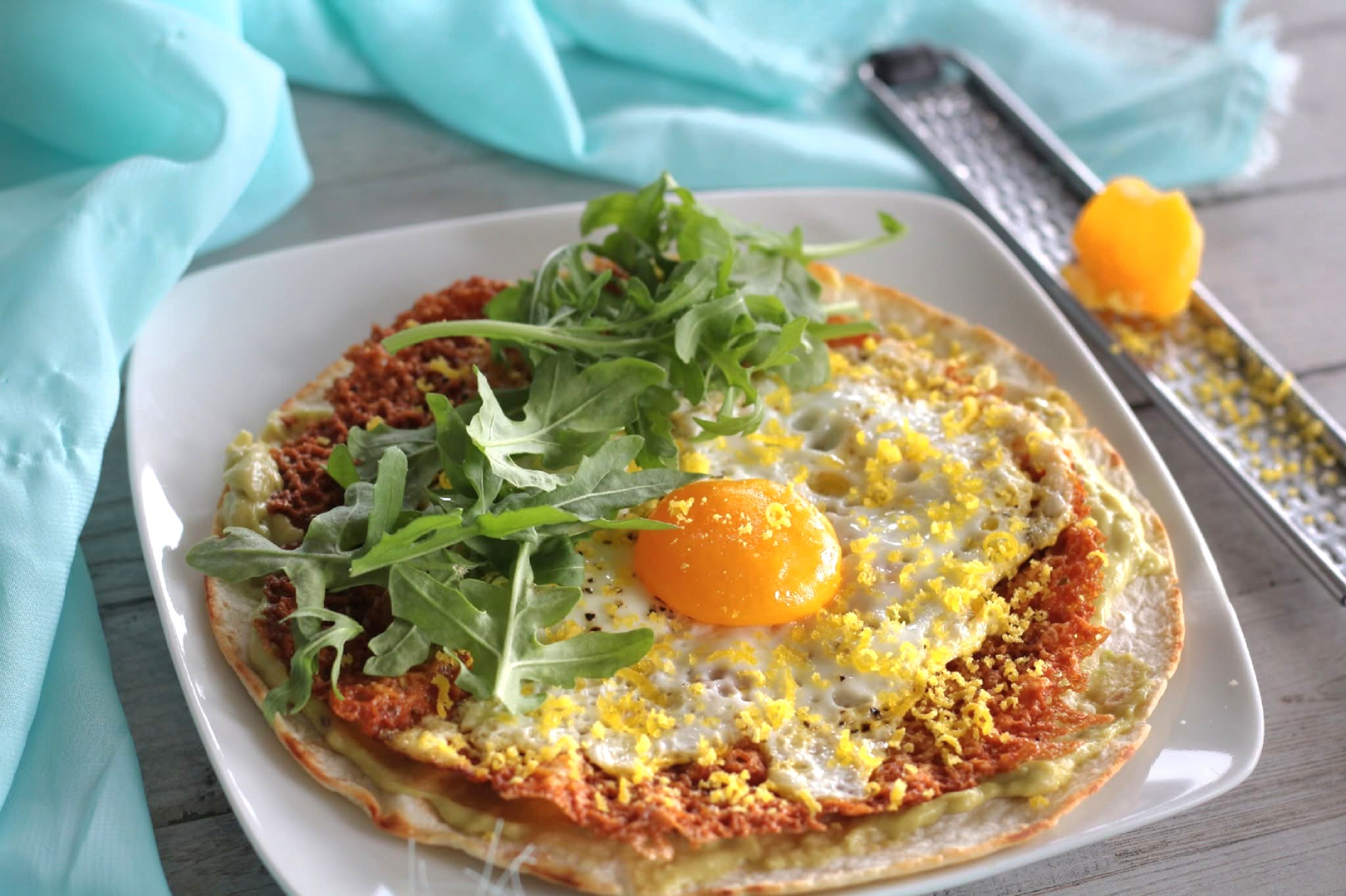 Frico Tacos with Egg Yolk Cheese