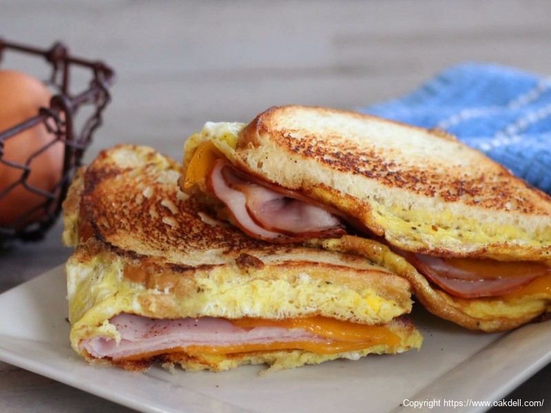 Skillet breakfast sandwich