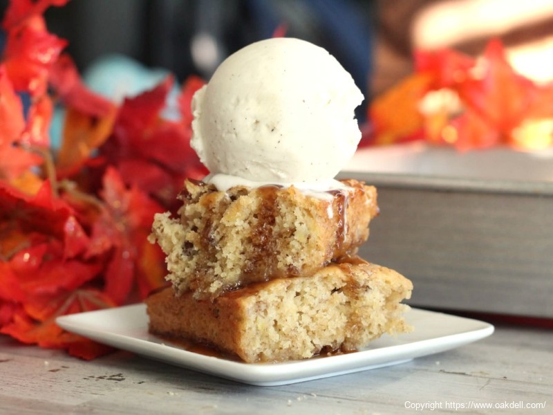 Caramel Sauced Banana Cake
